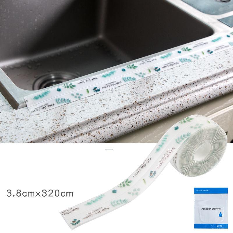 Kitchen Oil and Mildew Tape Kitchen and Bathroom Sink Doors and Windows To Fill The Corner Line Stickers Sealing Strips Beautiful Seam Stickers