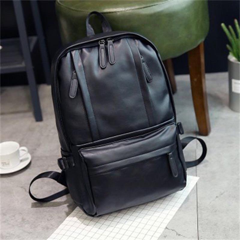 Genuine Leather Women Men Backpack Cowhide Travel School Backpack For Teenagers Laptop Bag