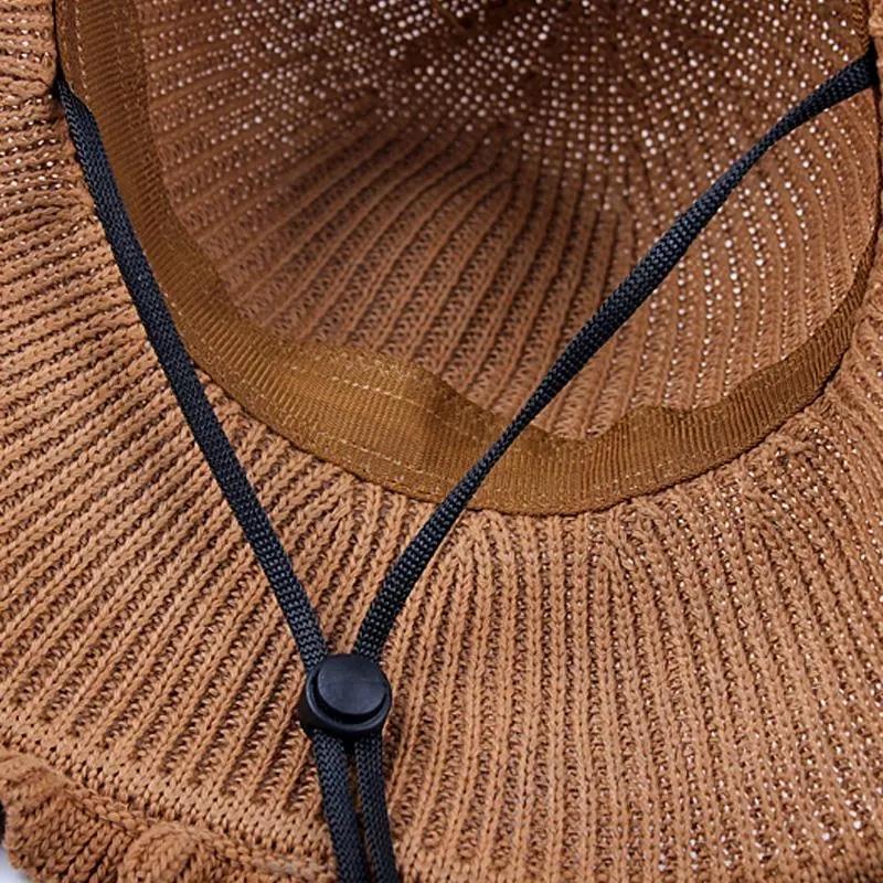 Women's Summer Knitted Cotton Bow Sun Hat Outdoor Leisure Sunscreen Cap Anti-UV Protective Hat Basin Hat All-match Fisherman Hat