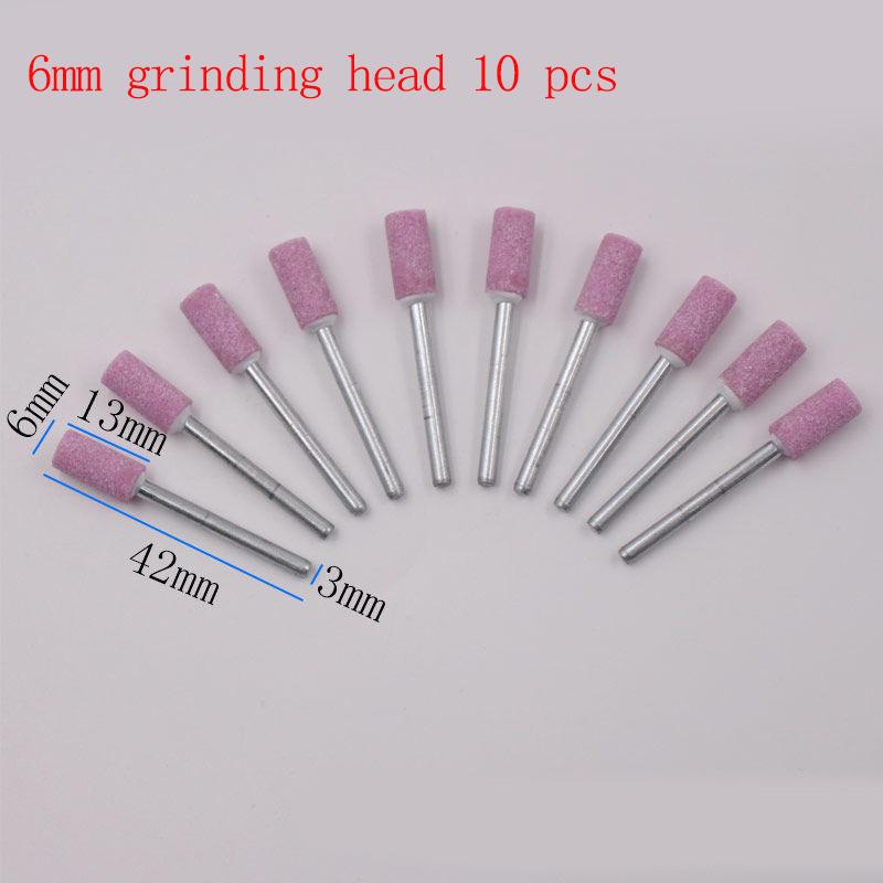 18 Style 10 Pcs 3mm Emery Grinding Head Set Grinding Wheel Grinding Head Mini Electric Grinding Grinding Head