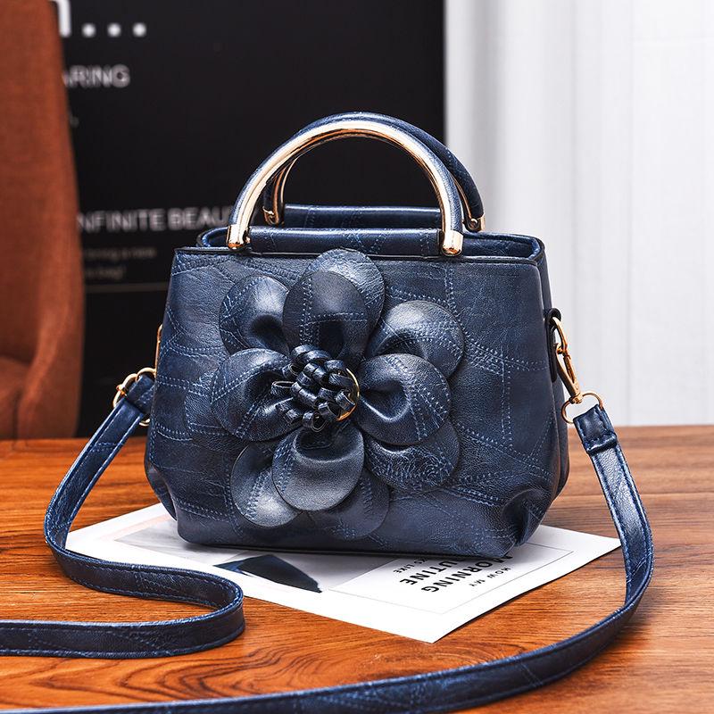 Bag Female Tide Retro Flower Handbag Shoulder Diagonal Package Small Square Bag