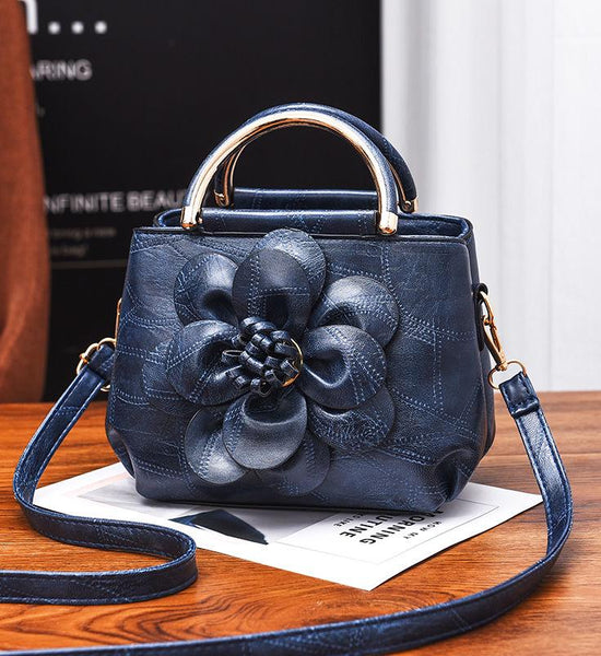 Bag Female Tide Retro Flower Handbag Shoulder Diagonal Package Small Square Bag