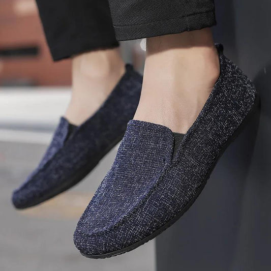 Old Beijing Cloth Shoes Men's Spring and Summer Low-top Breathable Casual Single Shoes All-match Loafer Shoes