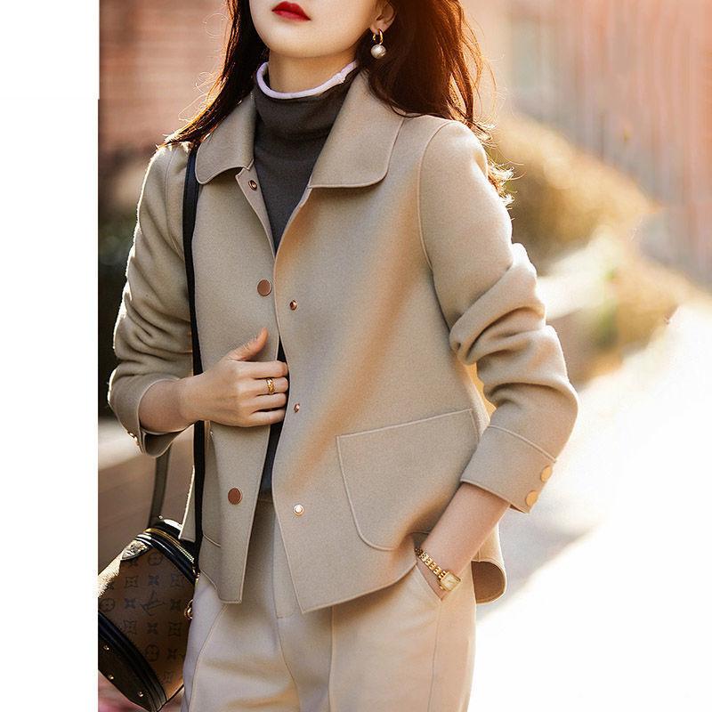 Lapel Short Jacket Women's 2021 Spring and Autumn Temperament Fashion Loose All-match Blouse