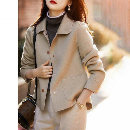 Lapel Short Jacket Women's 2021 Spring and Autumn Temperament Fashion Loose All-match Blouse