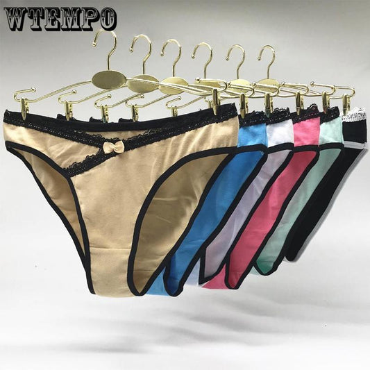 6 pcs/lot Woman Underwear Cotton Briefs Sexy Panties Low Rise Intimates Lingerie for Women