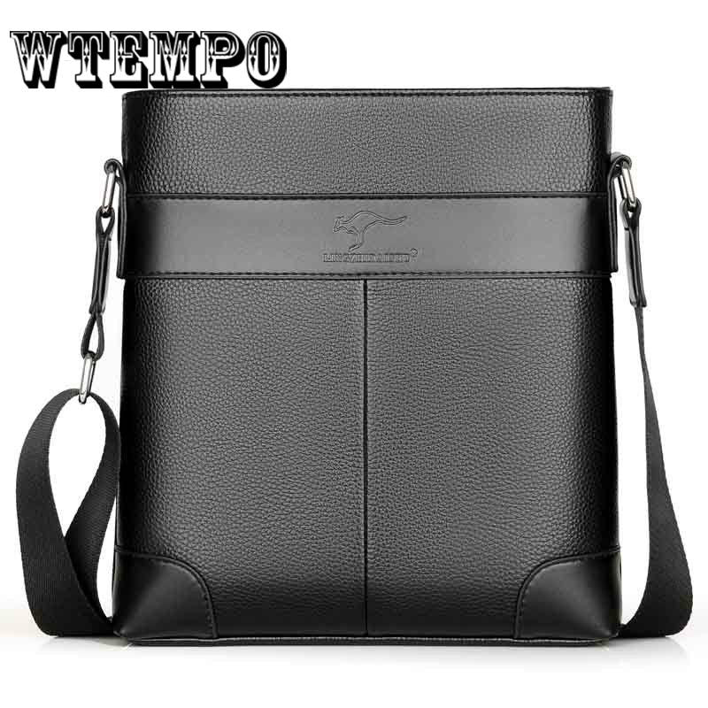 Handbags Men 'S Casual Pu Leather Messenger Bag Brand Shoulder Crossbody Business Briefcase