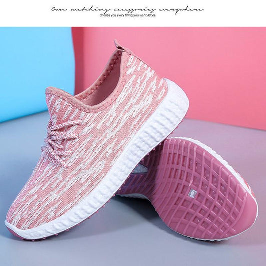 Spring and Summer Breathable Women's Sports Shoes Mother Elderly Walking Shoes Women's Net Shoes Women's Work Shoes