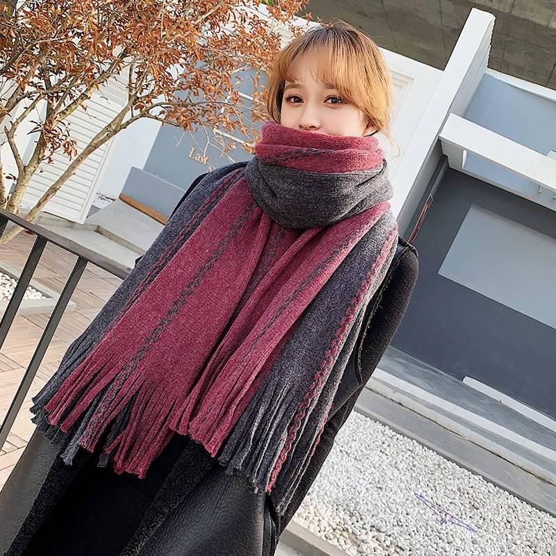 Cashmere Scarf Women Wool Poncho Women Scarf for Ladies