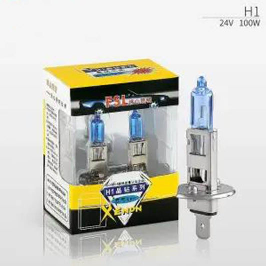 2pcs Car Bulbs Plus Xenon Far and Near Beam Headlights H1 H4 H7 White Light H8 H11 9005 HB3 Super Bright Halogen Headlights