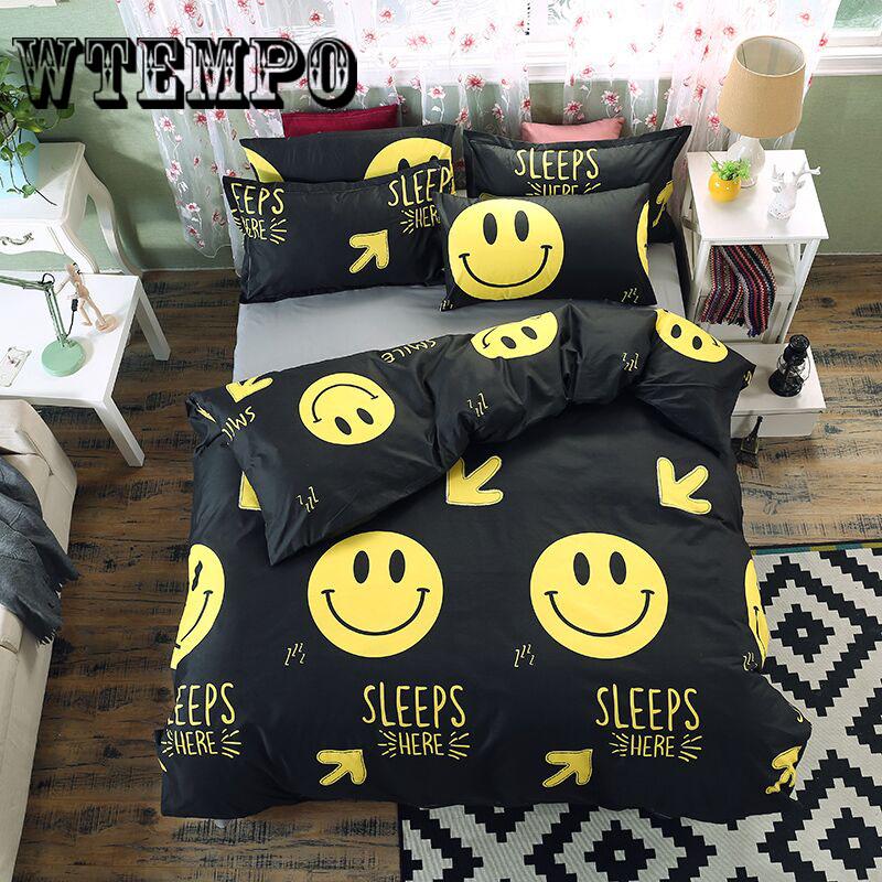 Brand Fashion Star Comforter Cover Pillowcase Duvet Cover Set Bedding Set Double Bed Size