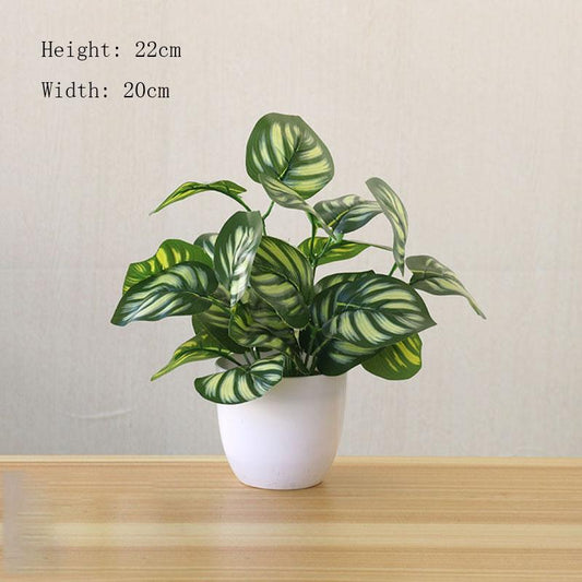 Artificial Flower Plants Fake Green Plants Ornaments Living Room Bedroom Hotel Club Plastic Furnishings Green Radish Potted Anthurium