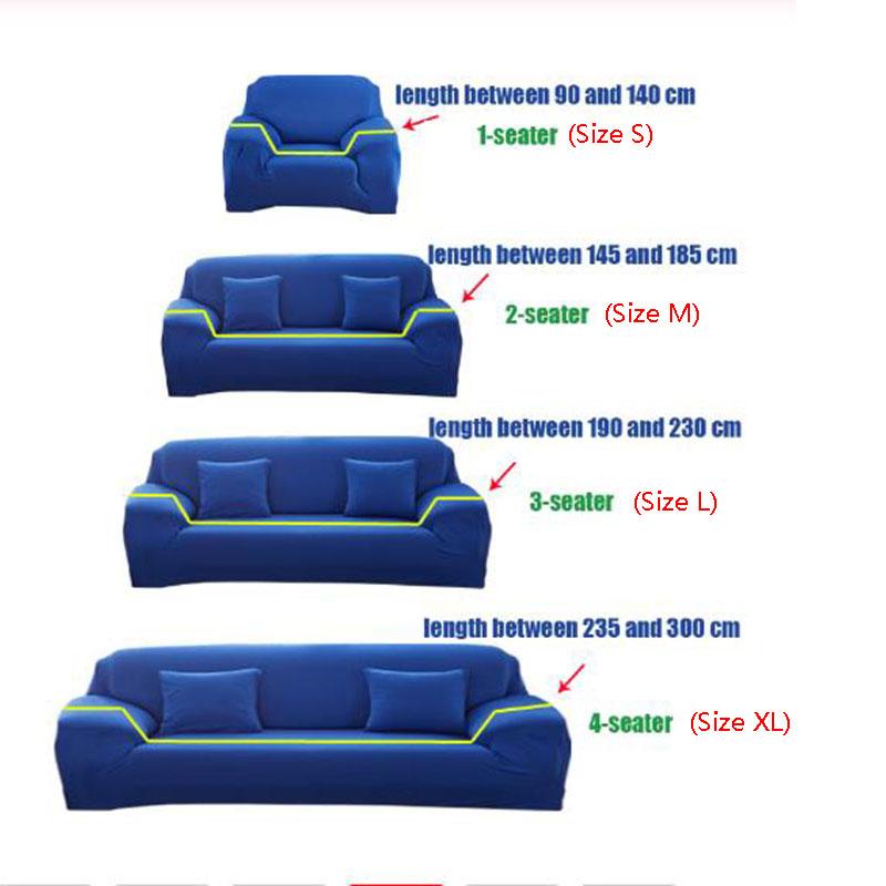 Elastic Sofa Cover Set for Living Room Slip-resistant Sofa Covers  Stretch Sofa Slipcover for 1/2/3/4 Seat Cushion Couch