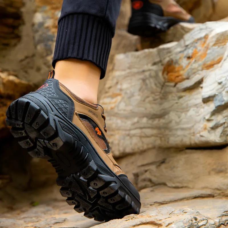 Summer Breathable Hiking Shoes Outdoor Leisure Sports Men's Mesh Shoes Non-slip Wear-resistant Hiking Shoes