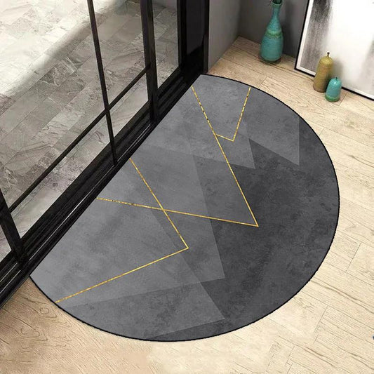 Simple Semi-circular Entry Carpet Hips Home Home Door Foot Pedal In North Omen Hall Pad Door Front Carpet Non-slip Pad