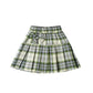 Autumn Spring Summer Casual Girls Pleated Skirt Plaid Skirt Student Performance Dress Bowknot Short Skirt