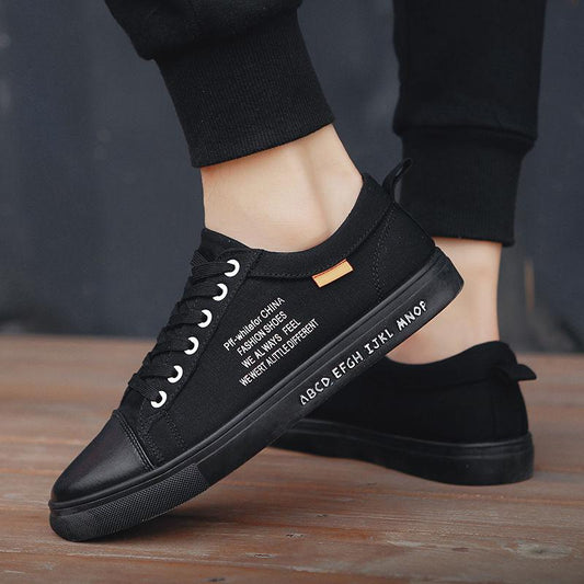 Men's Spring Breathable Casual Sports Shoes Students All-match Canvas Shoes Low-cut Men's Korean Style Trendy Sneakers