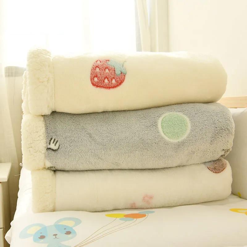 Baby Blanket Double Thickening Winter Newborn Baby Blanket Nursery Blanket Children Quilt Autumn and Winter