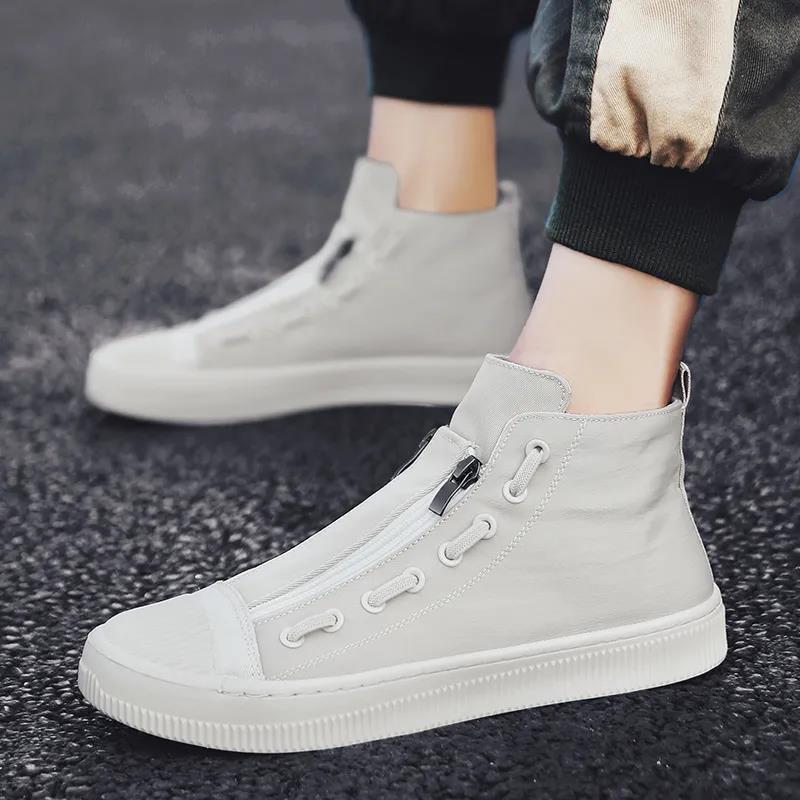 Summer Men's Trendy Shoes Korean Style All-match Casual Shoes Lazy One-foot High-top Sneakers