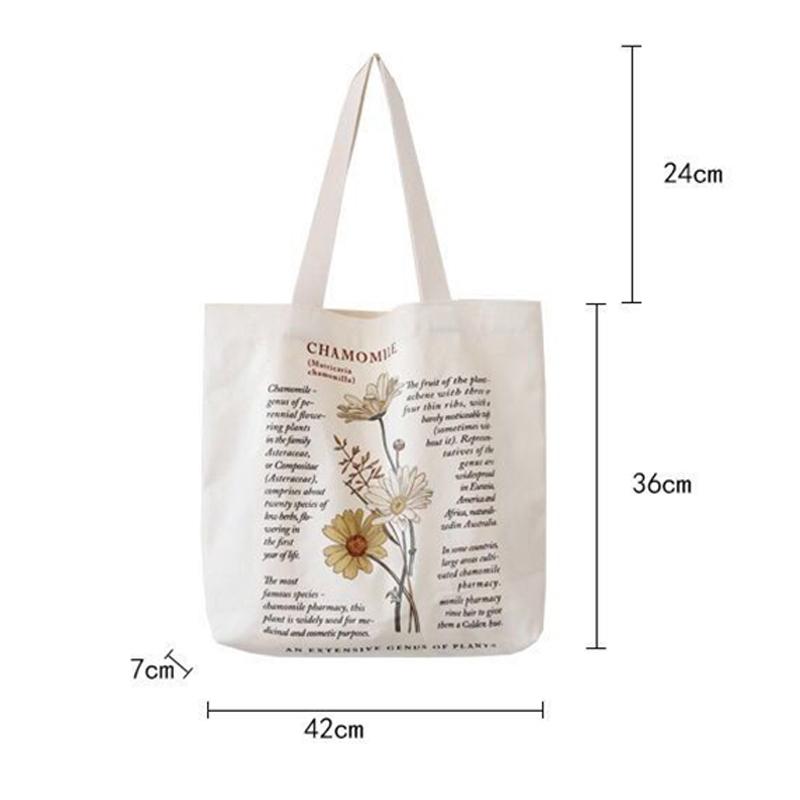 Letter Printing Women Canvas Bags Simple Hobo Bags Travel Casual Large Daily Shoulder Tote Shopper Handbag