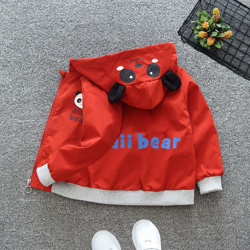 Children's Clothing Baby Autumn and Winter Coat Jacket Spring Zipper Shirt Men and Women Plus Velvet Small Infants and Toddlers 1-6 Years Old