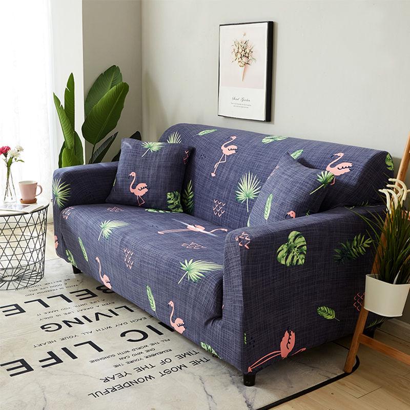 Stretch Polyester Sofa Furniture Cover European Art Print Cloth Machine Washable Sofa Cover