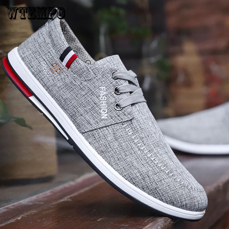 Loafers Men Outdoor Casual Light Soft Lace Up Flat Shoes