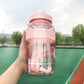 Large-capacity Plastic Cup Korean Version Dual-use Adult Straw Cup Strap Student Cup Sports Outdoor Fall Trend Cup