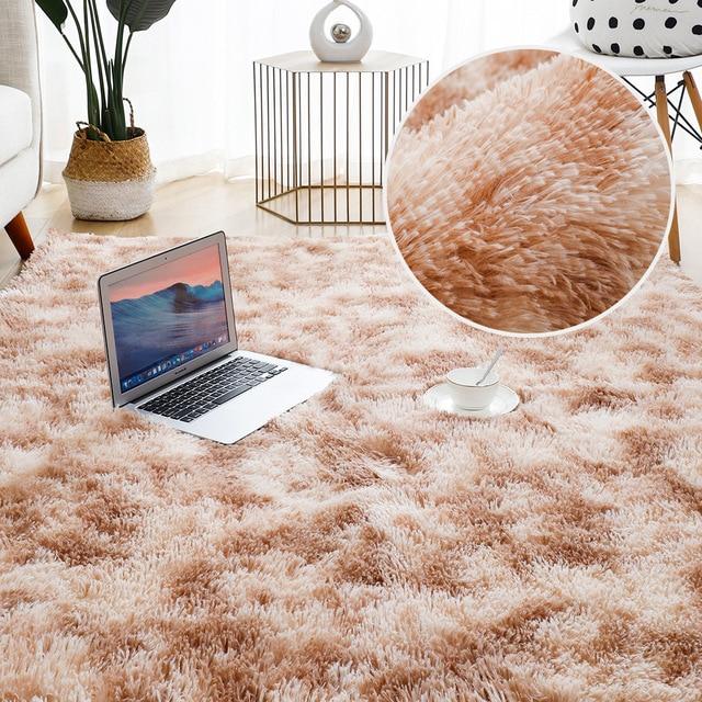 Thicken Carpet for Living Room, Home Decoration Carpet for Window Headboard, Plush Carpet, Children's Bedroom, Fluffy Carpet, Soft Velvet Cushion