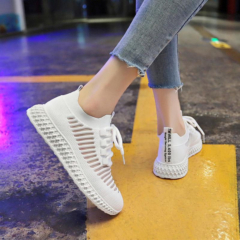 Women Vulcanized Summer Running Shoes 2020 Female Slip on Sneakers Mesh Breathable Sports Shoes Women's Athletic Footwear