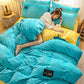 Four-piece Flannel Thickening Plus Velvet Winter Plush Duvet Cover Crystal Velvet Sheet Duvet Cover Bedding