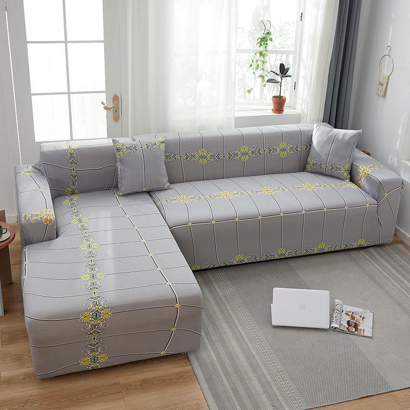 Floral Printed Slipcovers Stretch Plaid Sofa Covers Living Room Elastic Couch Chair Cover Sofa Towel Home Decor