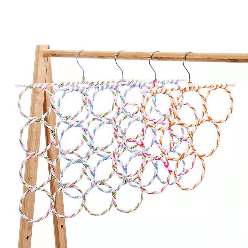 Household Porous Scarf Rack Hanger Belt Hanger Tie Rack Storage Essential Scarf Rack Storage Rack Silk Scarf Rack Hanging Ring