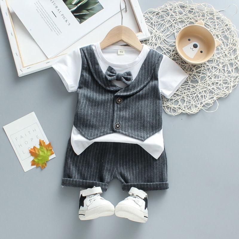 Boys Clothes Spring Autumn Fashion Baby Suit British Wind Children's Suits Gentleman Long Sleeve Shirt Vest Pants Kids