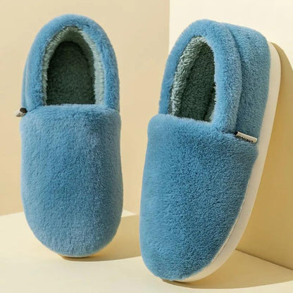 Autumn and Winter Cotton Slippers Men and Women Thick Bottom Non-slip Couples Home Indoor Cotton Slippers