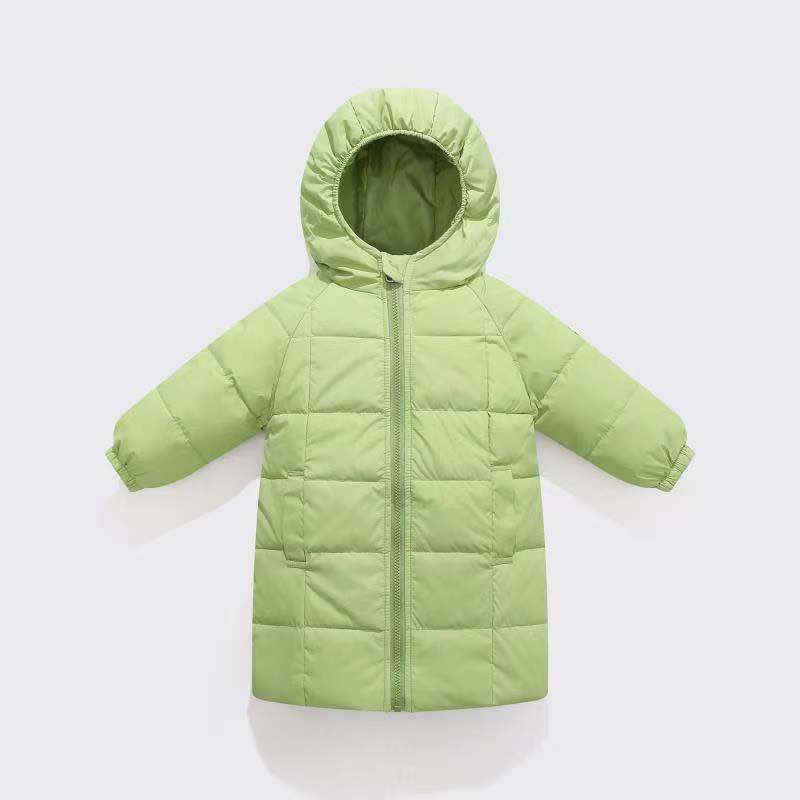 Children's Down Jackets Long Section for Boys Girls Thicken Children's Winter Coats for Children with Hooded Babies and Infants Children's Clothing