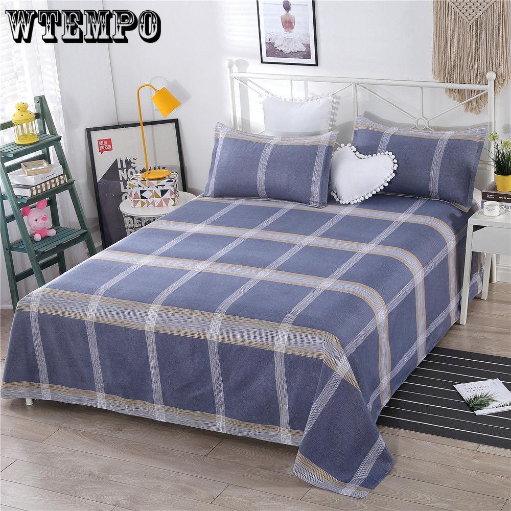 Bed Sheets Printed Comfortable Breathable Skin-friendly Non-ballable Sheets Bedroom Dormitory Bedding Sheet