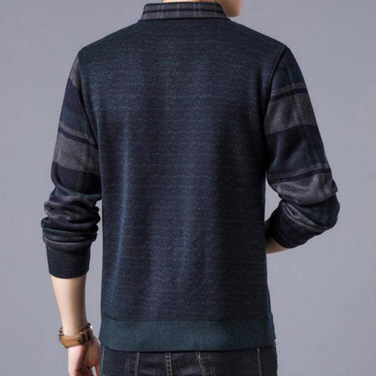 2019 Fashion Brand Sweater Mens Pullovers Slim Fit Jumpers Knitred Autumn Casual Men Clothes