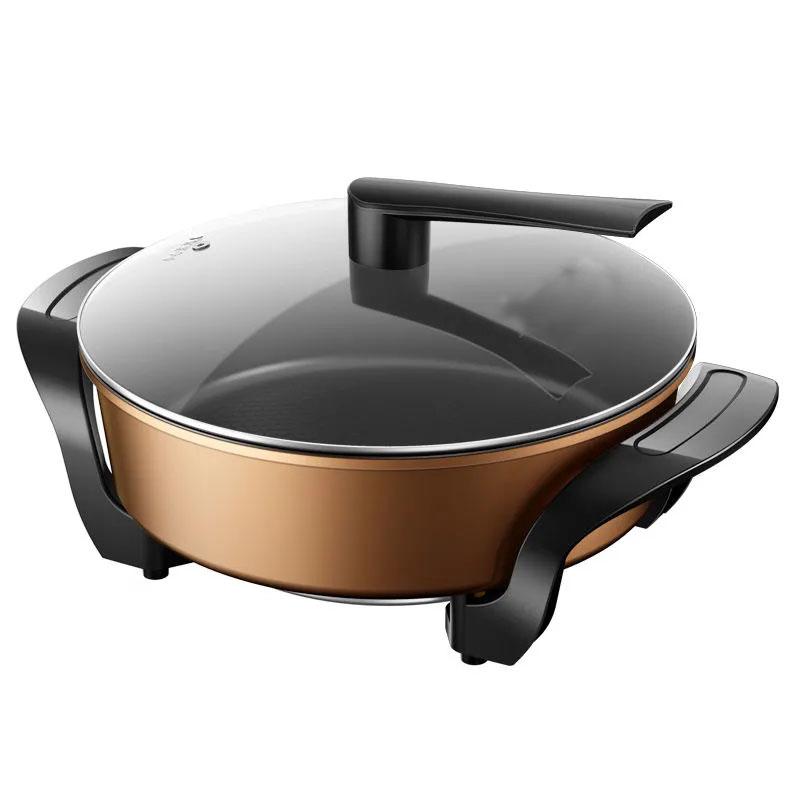 Mandarin Duck Pot Household Electric Wok Multi-function Electric Pot Large-capacity Cooking and Grilling Integrated Pot Kitchen Supplies