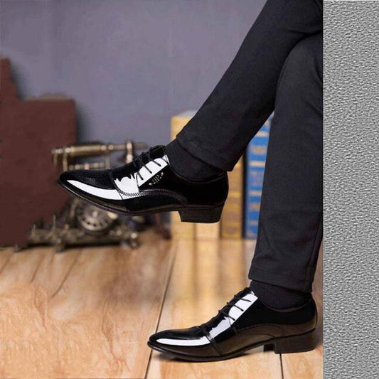 Men Dress Shoes Business Wedding Shoes Male Formal Shoes PU Leather Oxfords Pointed Toe Loafers shoe