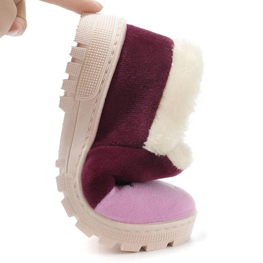 Autumn and Winter Pure Cotton Slippers Indoor Non-slip Soft-soled Shoes Warm Simple Plush Cotton Shoes