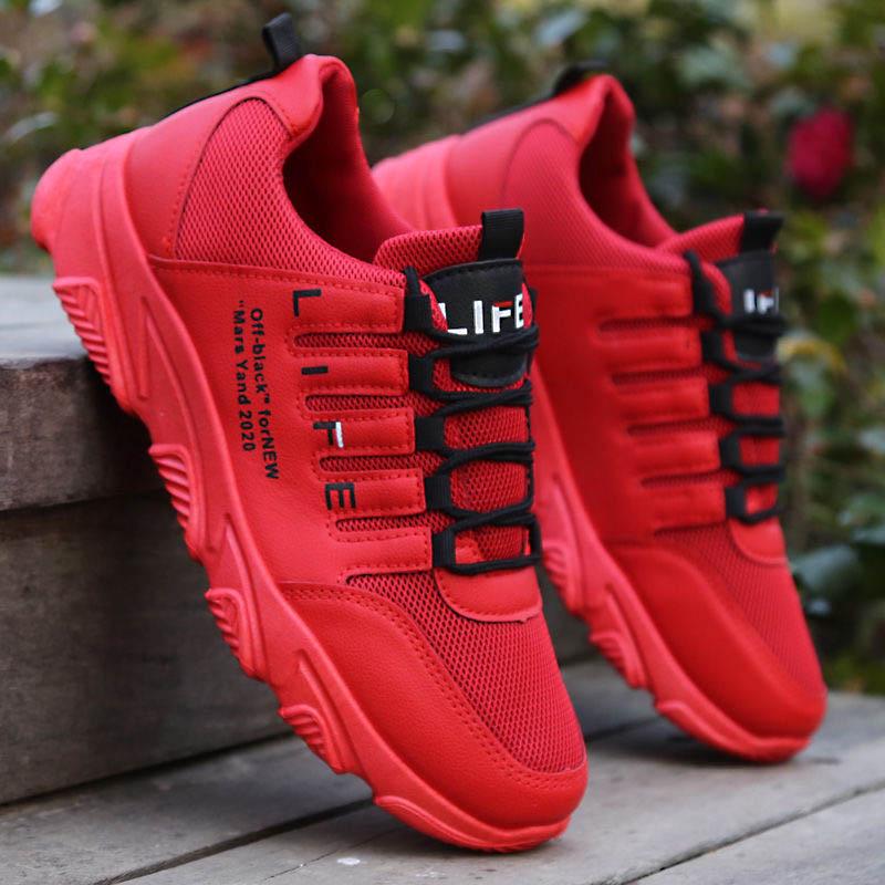 Plus Size 39-44 Men Mesh Sneakers Low-top Running Sports Basketball Shoes Non-slip Comfortable Wear-resistant Sports Shoes