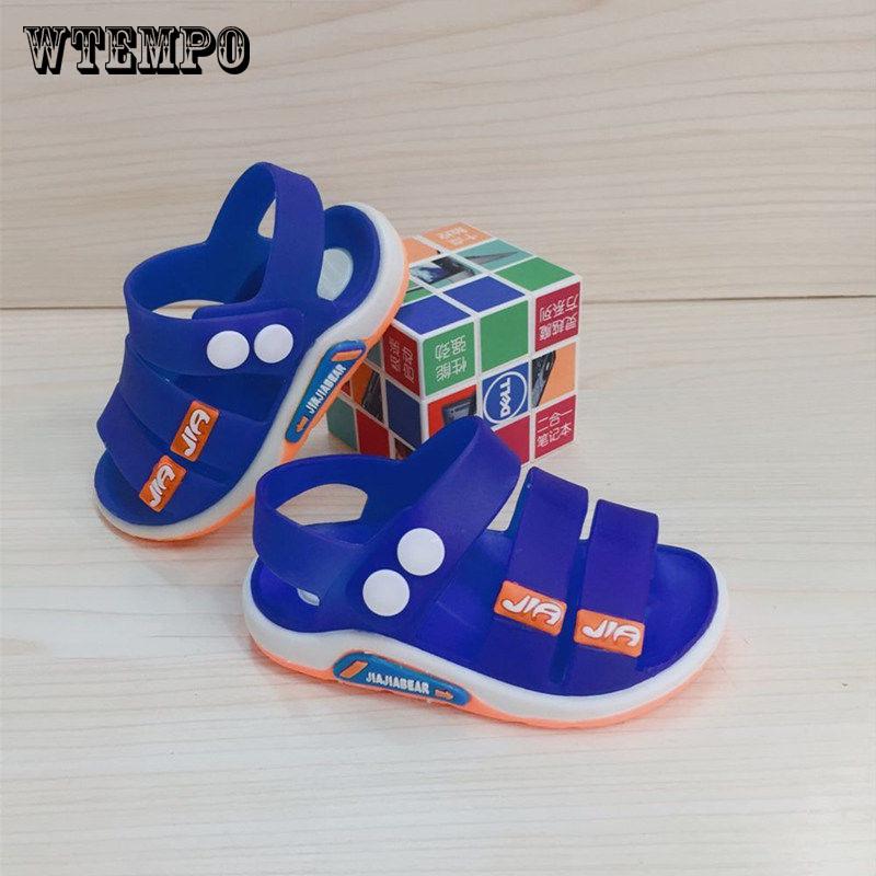 Children's Sandals Baby Toddler Boys  Girls Waterproof Non-slip Soft Bottom Jelly Beach Shoes