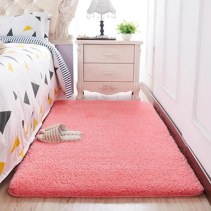 Thick Lamb Velvet Carpet Bedroom Full Bed Plush Blanket Living Room Sofa Coffee Table Mat