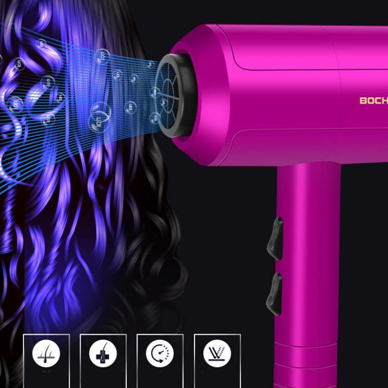 1200W Luxury Hair Dryer Set Blu-ray Negative Ion Hair Care Hot/cold Hair Dryer Barber Equipment for Home