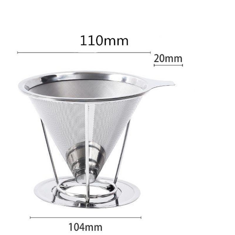 1pcs Stainless Steel Reusable Strainer Tea Coffee Strainer Fine Strainer Steel Drain Kitchen Accessories Tea Accessories