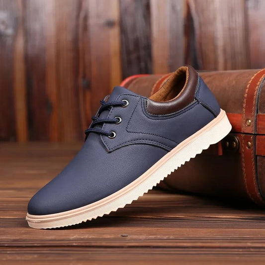 Men's Leather Shoes Casual Shoes Trend Sneakers All Match Non-slip Breathable Sneakers High Quality Sports Shoes