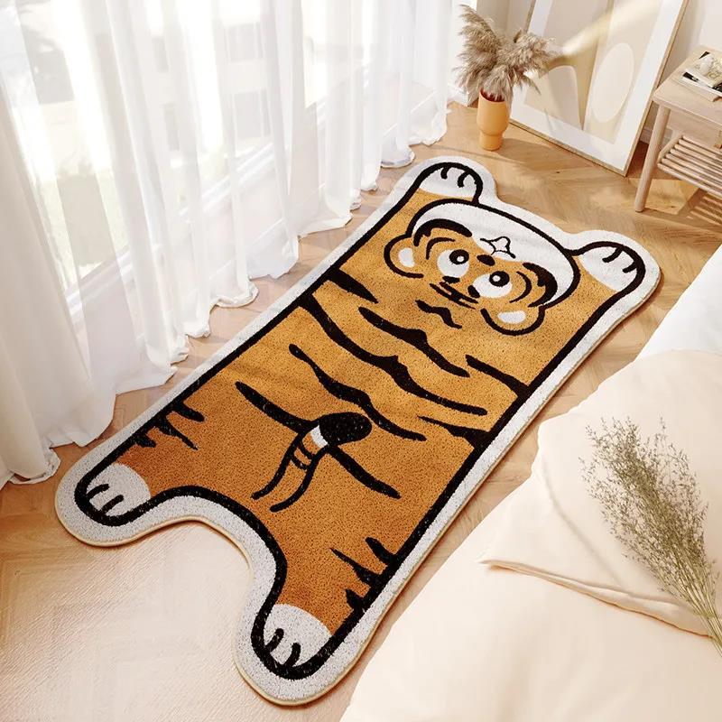 Cartoon Pattern Carpet Bedroom Bedside Blanket Household Long Strip Carpet Special-shaped Floor Mat