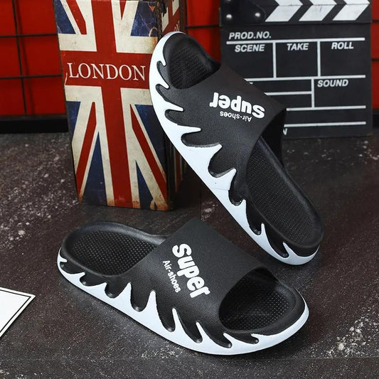 Unisex Slippers Summer Household Thick Bottom Couple Bathroom Bath Non-slip Flip-flops Men's Soft Bottom Indoor Sandals Women's Personalized Slippers