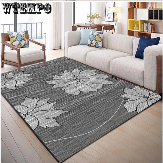 Chinese Style 3D Floral Pattern Carpet for Living Room Area Rug Children Floor Mat Cloakroom Rugs